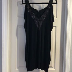 Express Black Mini Dress w/ Sequins Size L